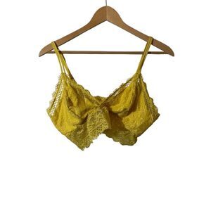 New Soma chanting lace bralette yellow XL